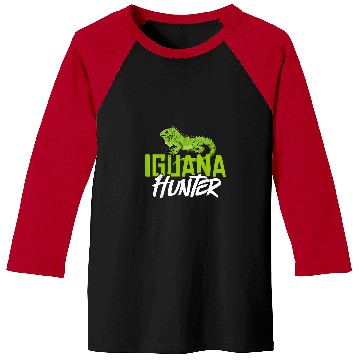 Discover Iguana Pet Cage Hunting Reptile 2 Baseball Tees