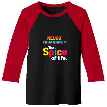 Discover Autism Puzzle Neurodivergent The Spice of Life Autism Spectrum Support Baseball Tees