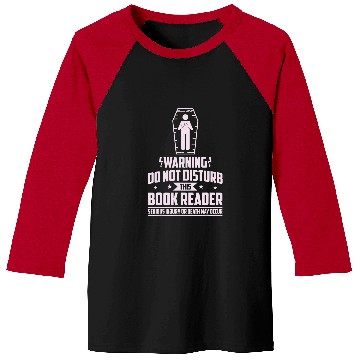 Discover Book Fun Warning Do Not Disturb This Book Baseball Tees