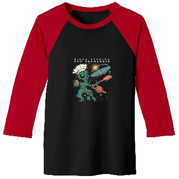 Discover Aliens UFO Funny Flat Earth Society Chef Baseball Tees