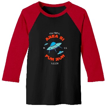 Discover Aliens UFO Area 51 Fun Run  UFO Funny Alien Event Gear Baseball Tees