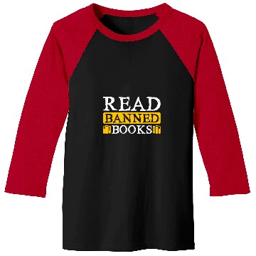 Discover Book Fun I Read Banned Books Rainbow Readers Reading Baseball Tees