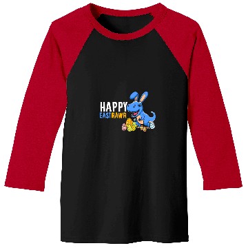 Discover Dinosaur Pet Cute Easter Dinosaur Dino Lover Bunny Easter Egg Hunter Kids Baseball Tees