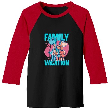 Discover Dinosaur Pet Family Vacation Baseball Tees
