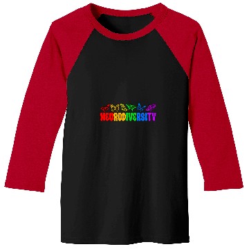 Discover Autism Puzzle Neurodiversity Butterflies Autism Neurodivergent Baseball Tees