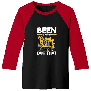 Discover Excavator Fun Heavy Machinery Operator Backhoe Excavator Sand Digger 11 Baseball Tees