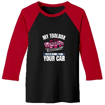 Discover Auto Mechanic Toolbox Automotive Technician 24 Baseball Tees
