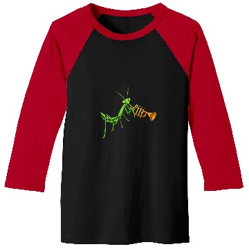 Discover Praying Mantis Violin Bug Catcher Musical Instrument Baseball Tees
