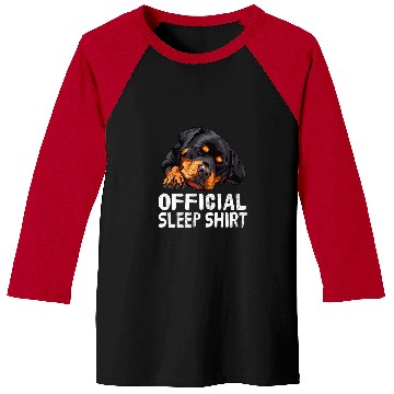 Discover Rottweiler Pet Official Sleep Baseball Tees