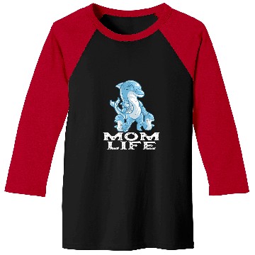 Discover Dolphin Pet Gift Mama Mom Life Mommy Mama Family Mothers Day Baseball Tees