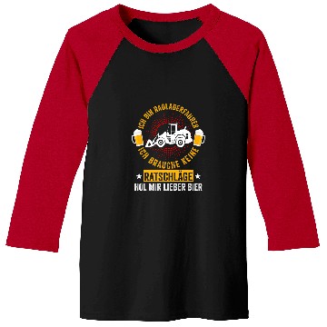 Discover Bulldozer Fun Mens Wheel Loader Construction Worker Construction Site Construction Baseball Tees