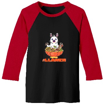 Discover Llama Pet Ramen Japanese Noodles Pho Bowl Anime Baseball Tees