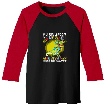 Discover Dinosaur Pet First Day at School Dinosaur School Cone Baseball Tees