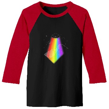 Discover Aliens UFO Rainbow Mountain Alien UFO Baseball Tees