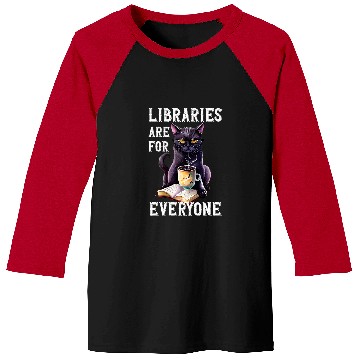 Discover Book Fun Libraries Are For Everyone Cat Book Reader Librarian Baseball Tees