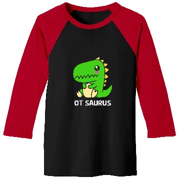Discover Dinosaur Pet Pediatric Occupational Therapy OTsaurus Dinosaur OT Baseball Tees