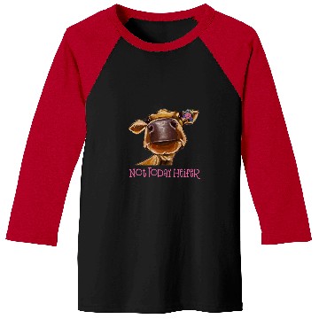 Discover Cow Pet Not Today Heifer Cow Funny Cow Baseball Tees