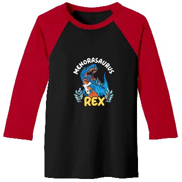 Discover Dinosaur Pet Menorasaurus rexs Chanukah Menorah Hanukkah Israel Baseball Tees