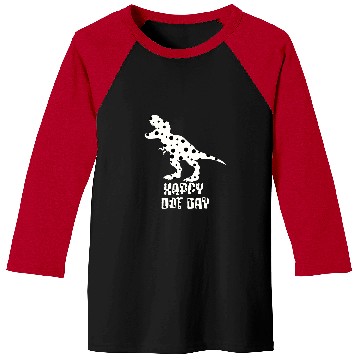 Discover Dinosaur Pet Polka Dot T rexs Dinosaur International Happy Dot Day White B Baseball Tees