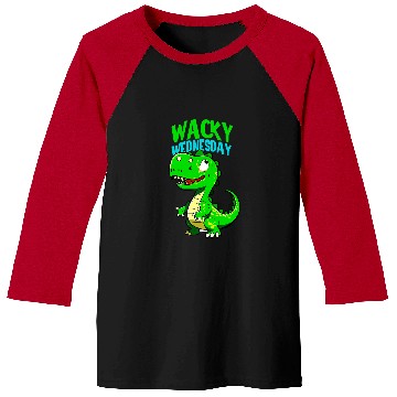 Discover Dinosaur Pet Wacky Wednesday Dinosaur Fun Cute Baseball Tees