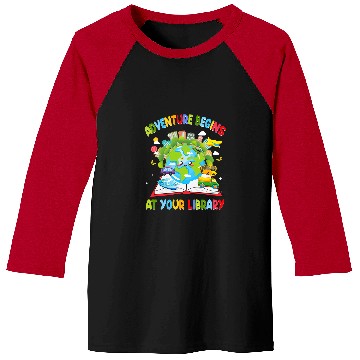 Discover Book Fun Adventure Begins At Your Library Reading 0011 Baseball Tees