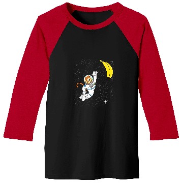 Discover Astronaut Job Monkey Astronaut Space Shuttle Galaxy For Ape Lover Baseball Tees