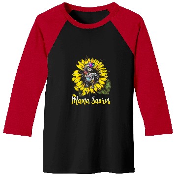 Discover Dinosaur Pet Sunflower Mamasaurus T rexs Dinosaur Mama Saurus Baseball Tees