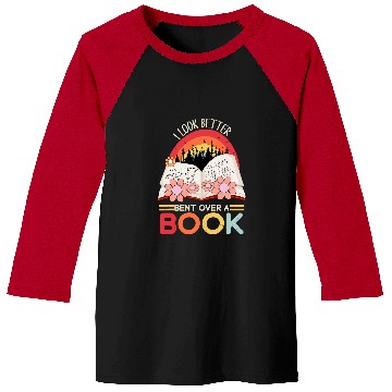 Discover Book Fun I Look Better Bent Over A Book Retro Reading Club Matching Baseball Tees