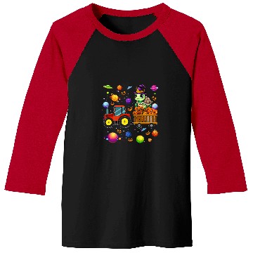 Discover Turtle Pet As Witch On Tractor Pumpkins Cute Universe Space Baseball Tees