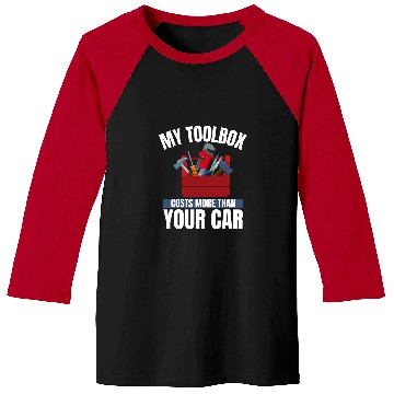 Discover Auto Mechanic Toolbox Automotive Technician Baseball Tees
