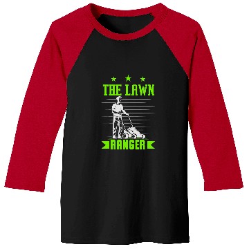 Discover Lawn Mower Fun Humor Landscaper Janitor Baseball Tees