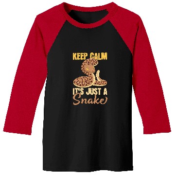 Discover Python Pet Keep Calm Its Just A Snake Python Viper Snake Baseball Tees