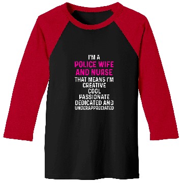 Discover nurses Job Police Wife nurses Life RN Mom 13 Baseball Tees