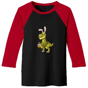 Discover Dinosaur Pet Easter Dinosaur Easter Bunny Dinosaur Easter Bunny TRex Baseball Tees