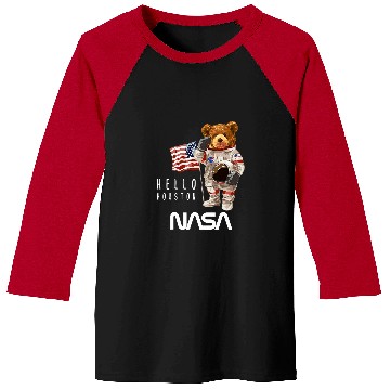 Discover Astronaut Job NASA Astronaut TeddyBear Worm Baseball Tees