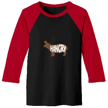 Discover Hippo Pet Hangry Cute Hippo Baseball Tees