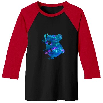 Discover Koala Pet Cyan Blue Violet teal Koala For Animals Lover Baseball Tees