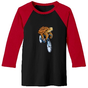 Discover Turtle Pet Bicycle Funny Cyclist Riding Biker Biking Baseball Tees