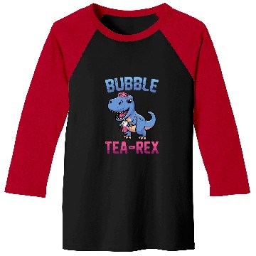 Discover Dinosaur Pet Bubble TeaRex  Cute Milk Tea Baseball Tees