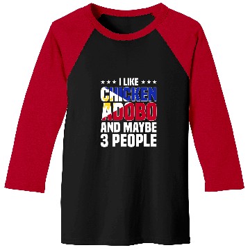 Discover Chicken Pet Adobo Filipino Pinoy Chicken Pork Cuisine Philippine Flag Baseball Tees