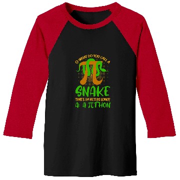 Discover Python Pet Pithon Pi Symbol Funny Math Teacher Baseball Tees
