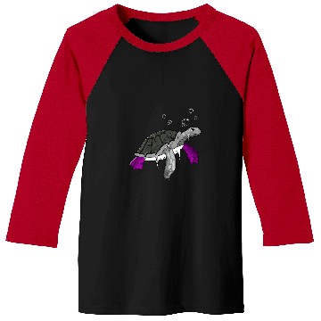 Discover Turtle Pet LGBT Asexual Pride Ace Flag Sea Turtle Subtle Baseball Tees