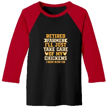 Discover Chicken Pet Retired Farmer Chicken Farm Baseball Tees