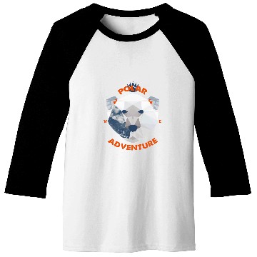 Discover Bear Pet Polygonal Cute Polar Bear Save The North Pole Climate Change Baseball Tees
