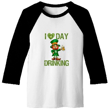 Discover Beer Fun St Patricks Day I Love Day Drinking Funny Gifts Beer Lover 2 Baseball Tees