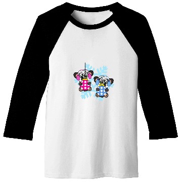 Discover Panda Pet Christmas Balls Winter Snowflake Snow Baseball Tees