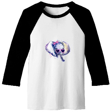 Discover Elephant Pet hand painted Elephant Baseball Tees