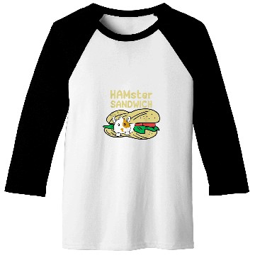 Discover Hamster Pet sandwich funny pun quote Baseball Tees