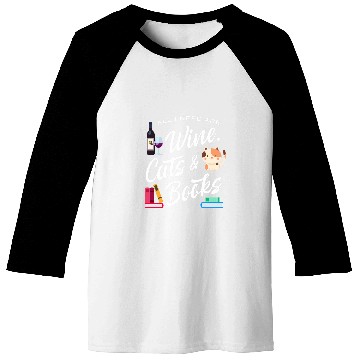 Discover Wines Fun Books Cats Funny Cute Reader Cat Mom Baseball Tees