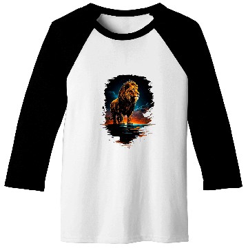 Discover Lion Pet Powerful And Courageous Lion Great Lion 3 Baseball Tees